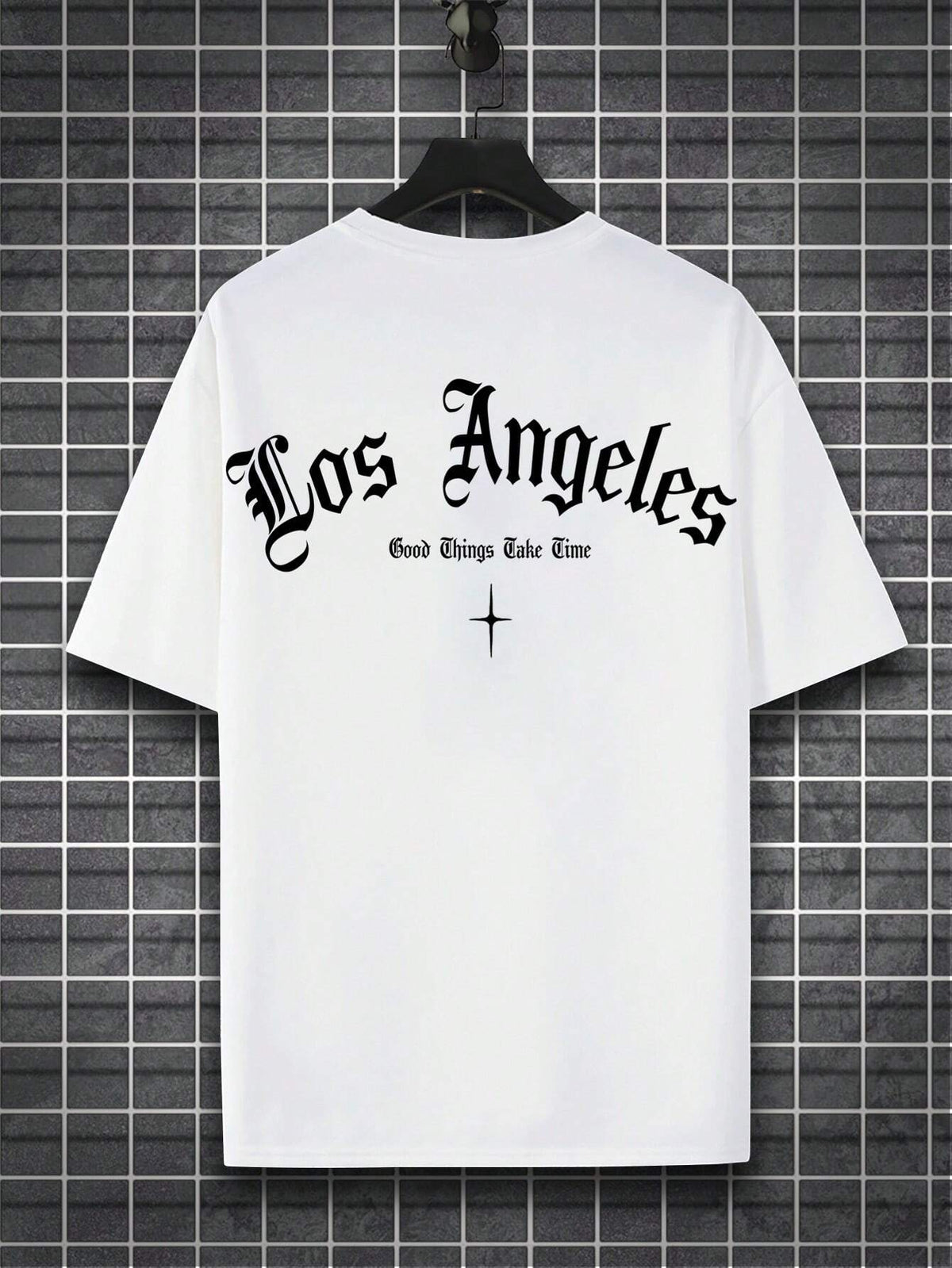 Manfinity Roghcode Men'S Letter Printed T-Shirt, 2000S Style