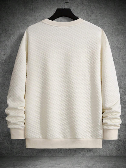 Manfinity Homme Men'S Drop Shoulder Plain Long Sleeve Going Out Casual Sweatshirt, Boyfriend Gift, for Fall