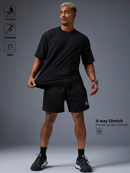Gymbeat Boyfriend Style Men'S Casual Slogan Graphic Print Short Sleeve T-Shirt Workout Tops Gym Top Breathable, Lightweight